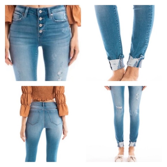 🔥KANCAN🔥 HIGH RISE ANKLE SKINNY - Picture 4 of 5